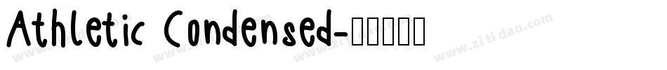 Athletic Condensed字体转换